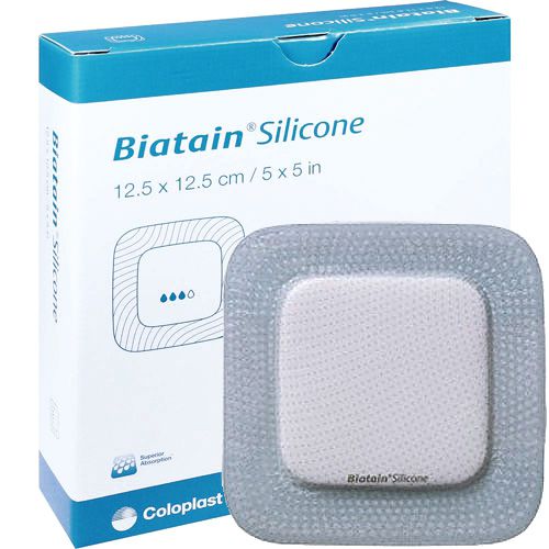 BIATAIN Silicone Schaumverband 12,5x12,5 cm