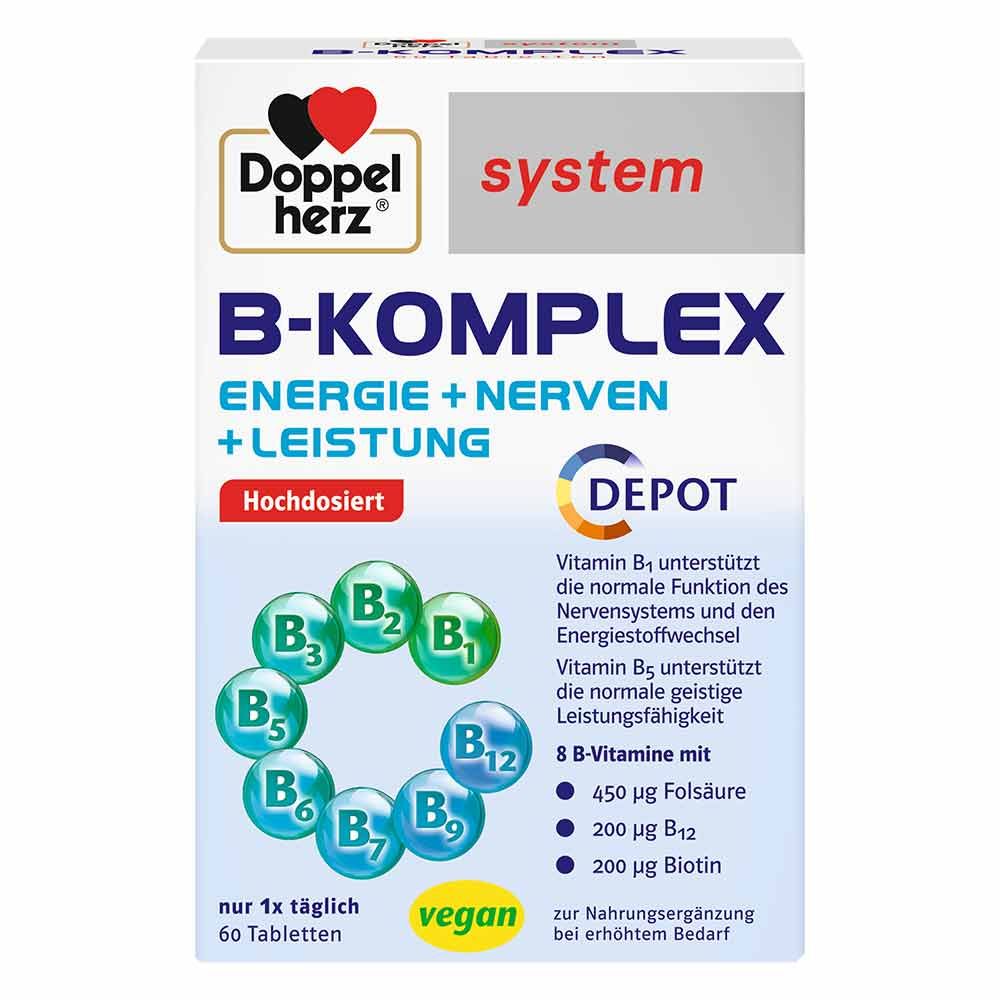 Doppelherz B-Komplex System Tabletten (60 St) | Delmed