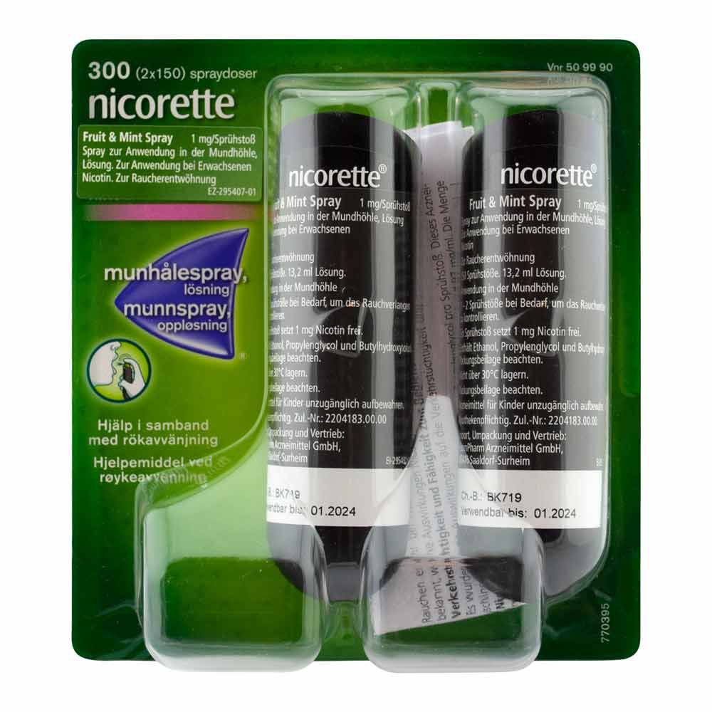 NICORETTE Fruit & Mint Spray 1 mg/Sprühstoß