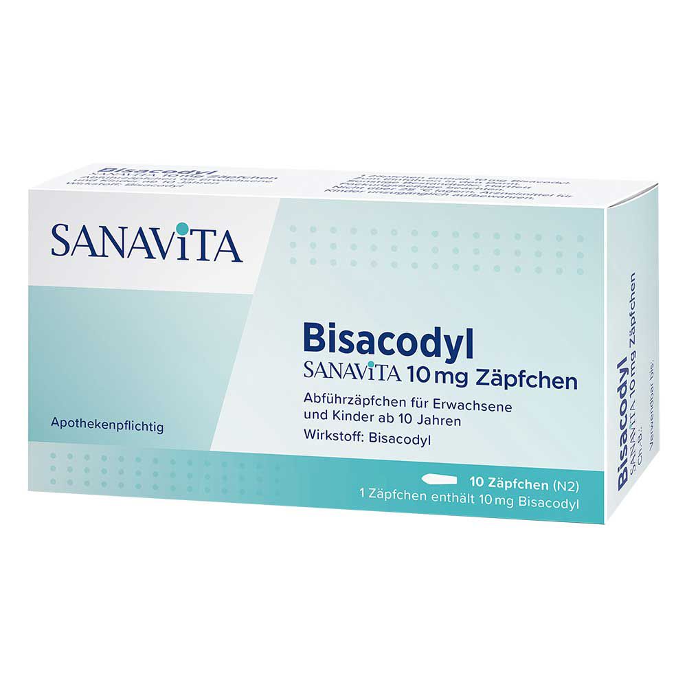 BISACODYL SANAVITA 10 mg Zäpfchen