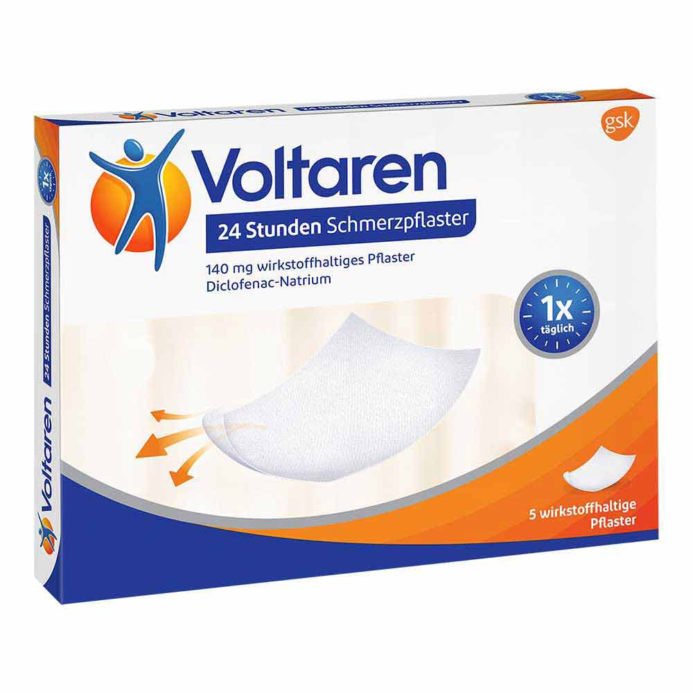 Voltaren 24 Stunden Schmerzpflaster 5 St | Delmed